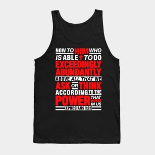 Ephesians 3:20 Abundantly Tank Top